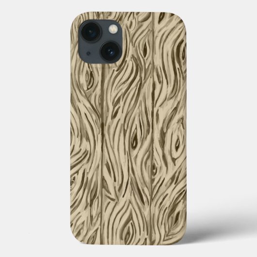 木目ボードフランスのオークバレル電話ケース Case-Mate iPhoneケース (裏面)