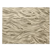 木目ボード板のメモ帳 ノートパッド (正面)