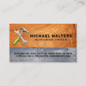 木目メタル |ハードウェアツール 名刺 (正面)