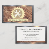 木目メタル | Sawレンチねじドライバ 名刺 (正面/裏面)