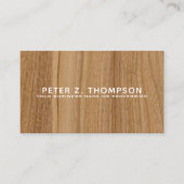 木目モダンを模擬した名刺 名刺 (正面)