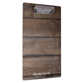 木目モダンウェディングプランナークリップボード クリップボード (右)