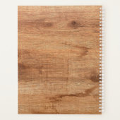 木目モダン幾何パターン年プランナー プランナー手帳 (裏面)