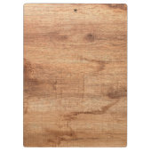 木目モダン幾何学的パターンのカスタムクリップボード クリップボード (裏面)