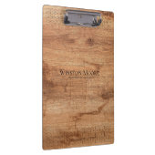 木目モダン幾何学的パターンのカスタムクリップボード クリップボード (右)