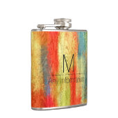 木目モダン抽象芸術 フラスク (右)