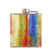 木目モダン抽象芸術 フラスク (裏面)