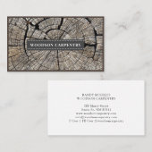 木目モダン木工工木工工商 名刺 (正面/裏面)