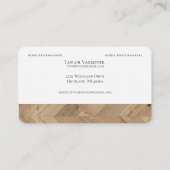 木目モダン模様名刺 名刺 (裏面)