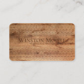 木目モダン模様名刺 名刺 (正面)