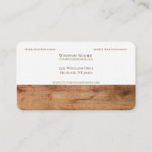 木目モダン模様名刺 名刺 (裏面)