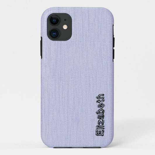 木目モノグラム付きラベンダーミスト Case-Mate iPhoneケース (裏面)