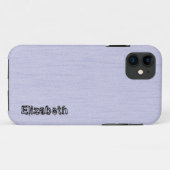 木目モノグラム付きラベンダーミスト Case-Mate iPhoneケース (裏面(横))