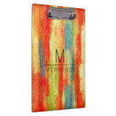 木目モノグラム クリップボード (右)