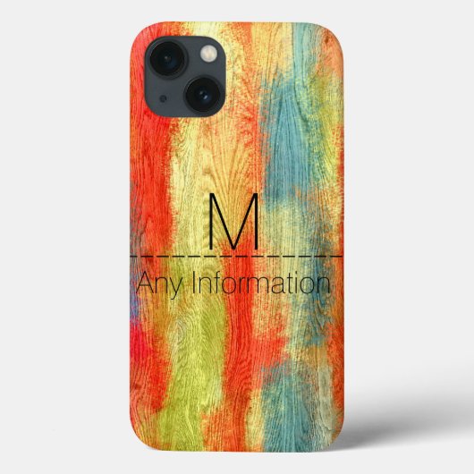 木目モノグラム Case-Mate iPhoneケース (裏面)