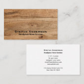 木目付き名刺 名刺 (正面/裏面)