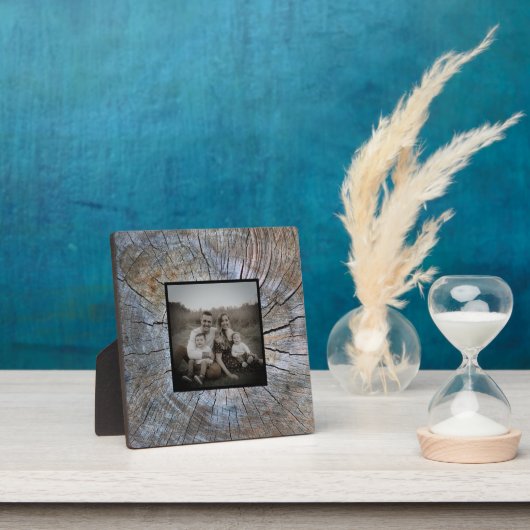 木目動揺して素朴な木の輪パターン フォトプラーク (インサイチュ)