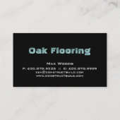 木目名刺フローリング 名刺 (裏面)