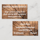 木目名刺2面木工 名刺 (正面/裏面)