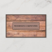 木目大工モダン木工職人 名刺 (正面)