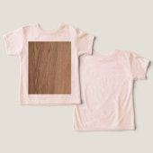 木目幼児用Tシャツ (デザイン正面&裏面)