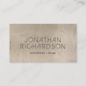 木目彫り建築型木目 名刺 (正面)