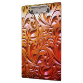 木目彫り抽象芸術茶色 クリップボード (左)