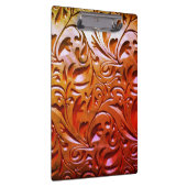 木目彫り抽象芸術茶色 クリップボード (右)