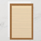 木目文房具 便箋 (正面/裏面)