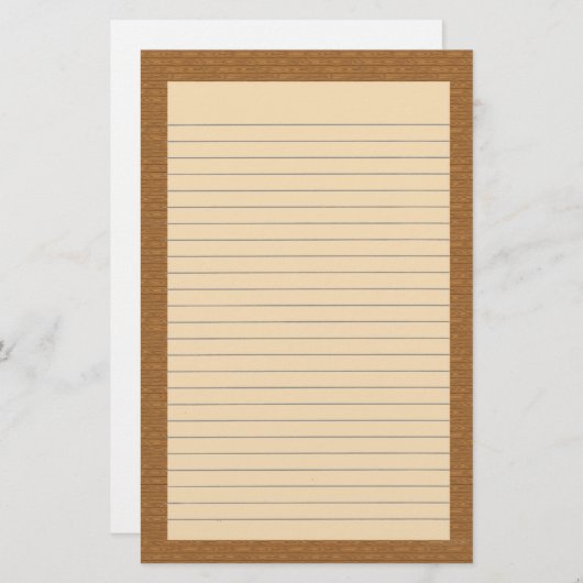 木目文房具 便箋 (正面/裏面)