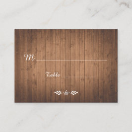 木目木地結婚護衛座席表 プレイスカード