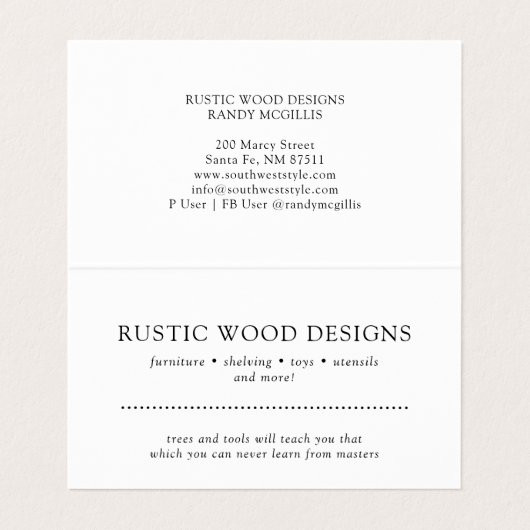 木目木工大工 名刺 (内部フラット)