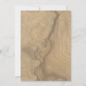 木目木陰ブラウン卒業招待状 招待状 (裏面)