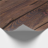 木目板の壁のテクスチャ ラッピングペーパー (角)