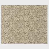 木目板オークワフランスのインバレルギフトラップ ラッピングペーパー (フラット)