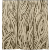 木目板プランシャワーカーテン シャワーカーテン (正面)