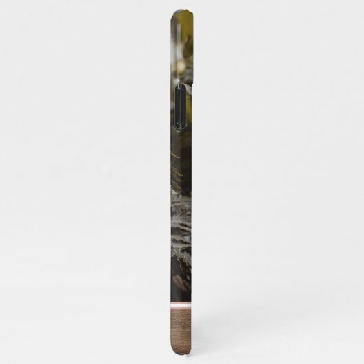 木目模様のハートを愛する写真 iPhoneケース (右側)