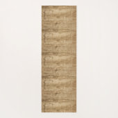 木目模様のマット。 ヨガマット (裏面)