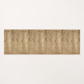 木目模様のマット。 ヨガマット (正面(横))