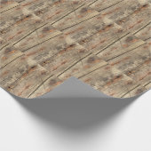 木目模様の写真包装紙 ラッピングペーパー (角)