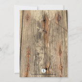 木目模様の写真 ユコン 誕生日招待状 招待状 (裏面)