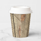 木目模様フォト紙カップ 紙コップ (右)