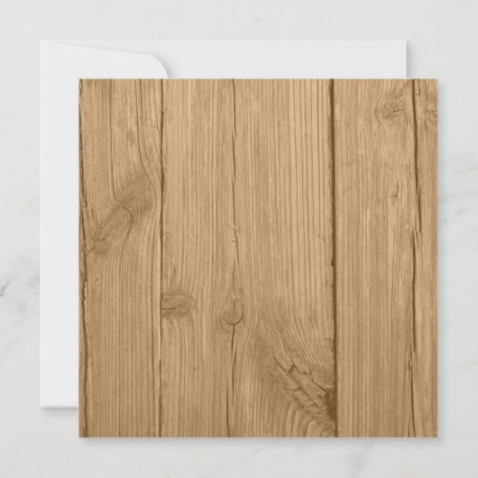 木目水の色ひまわりウェディングシャワー 招待状 (裏面)