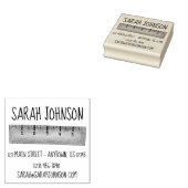 木目物差し測定スティックスクール先生 ラバースタンプ (押印)