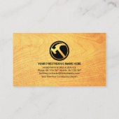 木目用手利具丸盤 名刺 (裏面)