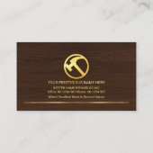 木目素晴らしの大工仕事 名刺 (裏面)