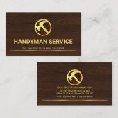 木目素晴らしの大工仕事 名刺 (正面/裏面)