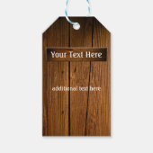 木目素朴すべて ギフトタグ (正面)