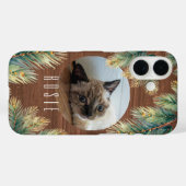 木目素朴グリーンパインブランチペット Case-Mate iPhoneケース (裏面 (横))