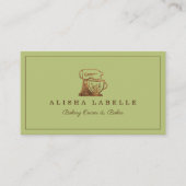 木目素朴スタイルベーカリースタンドミキサーロゴバス ロイヤリティカード (正面)